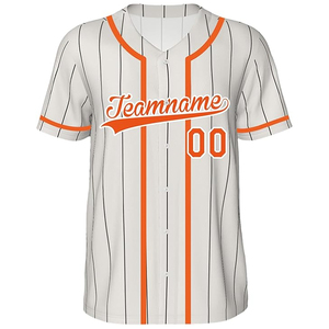 Camiseta de Béisbol Personalizada al por Mayor con Logotipo Sublimado, Uniforme Unisex con Cuello en V, Botones Completos, Tallas Grandes, Transpirable y de Secado Rápido - Product Image 3