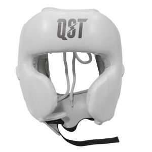 Casque de boxe professionnel blanc en cuir PU respirant, réglable, pour MMA, kickboxing et entraînement en salle de sport - Product Image 4