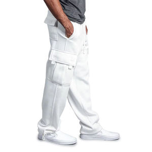 Men <b>White</b> <b>Cargo</b> Work Pants Polyester Comfortable CE Certified Breathable Holster Pockets for Workwear 2026 - Product Image 1