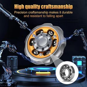 Fidget Spinner in Metallo di Precisione, Giocattolo Antistress e Antiansia, Strumento per Alleviare l'Ansia - Product Image 3