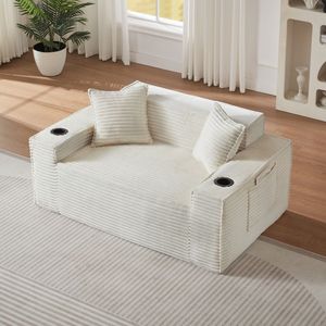 Divano Moderno a 2 Posti Senza Struttura per Spazi Compatti, Facile da Usare e Senza Necessità di Montaggio, Ideale per Appartamenti e Uffici - Product Image 4
