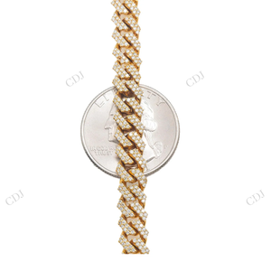 7MM 20" Hip Hop Miami Cuban Necklace Gold Plated 925 Silver Cuban Link <b>Chain</b> Moissanite <b>Iced</b> Men's Fine Jewelry GRA Certified - Product Image 6