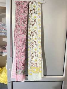 Lightweight Eco-Friendly Hand Block Printed Floral Cotton <b>Shawl</b> Traditional <b>Indian</b> Design Scarf - Product Image 5