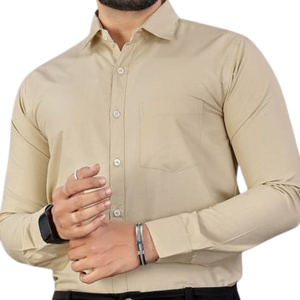 Chemise longue pour homme, style européen et américain, grande taille, manches longues, unie, décontractée, fabricant OEM en gros - Product Image 3