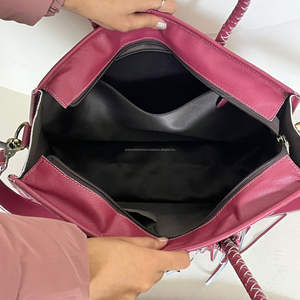 Sac à main occidental de dernière génération 2025, sac à bandoulière, sac à main de luxe en cuir de vachette travaillé à la main, sac cabas pour femme avec pierre turquoise et franges - Product Image 6