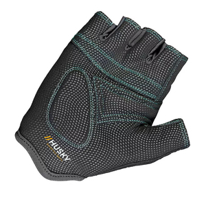 HUSKY SPORTSWEAR Customized Unisex Half Finger Weight Lifting Cycling Shockproof Breathable Microfiber Padded Fingerless Gloves - Product Image 2