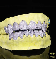 Grillz Personalizados con Diamantes de Moissanita, Joyería Dental de Plata Esterlina 925, Kit de Moldeo Gratuito, Envío Rápido a Todo el Mundo