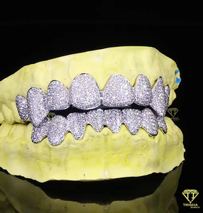 Grillz Personalizados con Diamantes de Moissanita, Joyería Dental de Plata Esterlina 925, Kit de Moldeo Gratuito, Envío Rápido a Todo el Mundo - Product Image 2