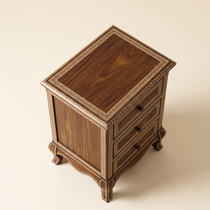 Table d'appoint en bois avec incrustations en os, faite à la main, durable, décoration intérieure, pièce d'appoint de luxe, artisanat moderne, cadeau - Product Image 3