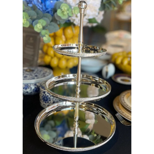 <b>Prime</b> Quality Stainless Steel Cake Stand Buffet Display Round Metal Cupcake And Dessert Holder For Wedding And Hotel Supplier - Product Image 4