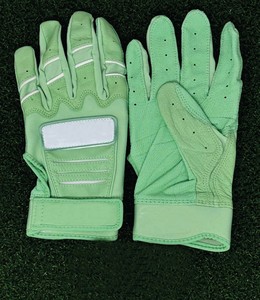 Full Finger PU <b>Gloves</b> White Blue Hook And Loop Closure Non Slip Unisex Outdoor All Seasons - Product Image 3