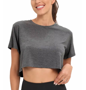 High demanding best material comfortable Women's <b>Crop</b> <b>Tops</b> T-Shirt breathable quick dry anti bacterial Women's <b>Crop</b> <b>Top</b> T-Shirt - Product Image 6