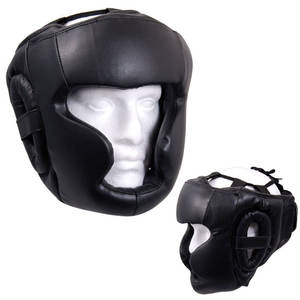 Protector de Cabeza de Boxeo de Cuero Vacuno, Casco de Seguridad de Entrenamiento de la Mejor Calidad, Protector de Cabeza de Boxeo Doble para Sparring - Product Image 5