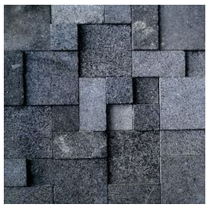 Pierre naturelle Pierre de lave noire Taille 10X10cm Grade a - Product Image 5