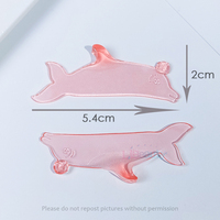 Libeauty Coussinets plats réutilisables pour rehaussement de cils, forme dauphin, ultra-fins, adhésifs, style coréen, pour salon, étape 1