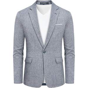 2025 Men's Casual Sport Slim Fit <b>Blazer</b> Printed One <b>Button</b> & Double Breasted Sport Coat Jacket Lightweight - Product Image 4