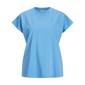 Camisetas de Algodón de Color Azul Claro para Mujer - Product Image 1