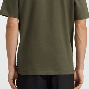 Solid Color With High Quality Material With Short Sleeves Casual T Shirt Trendy Street Look For Men With Custom Logo Designing - Product Image 6