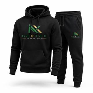 Conjunto Deportivo Personalizado con Logotipo para Hombre, Sudadera con Capucha y Pantalones Deportivos de Felpa de Algodón, Conjunto de 2 Piezas - Product Image 3