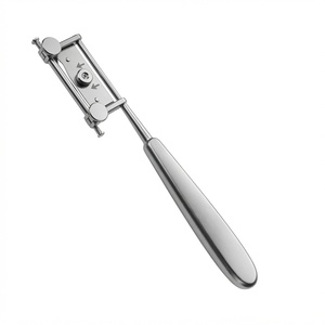Cuchillo para injertos de piel con mango, instrumentos quirúrgicos ortopédicos, dermatomo oral, pinza plateada ISO, grado A+ DHL PK - Product Image 1