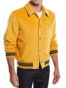 Veste universitaire américaine personnalisée en coton, veste de club, de collège ou d'école, veste universitaire avec manches en cuir - Product Image 1