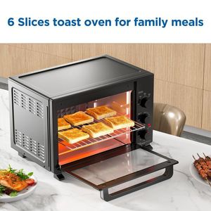 Forno Tostapane da Appoggio 34QT, Capacità 6 Fette, 1500W, Nero, Funzioni Cottura, Tostatura e Grigliatura - Product Image 5