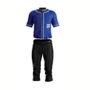 Vêtements de baseball personnalisés avec noms d'équipe, numéros de joueur et logos à imprimer, 100% polyester respirant et à séchage rapide, unisexe adulte - Product Image 5