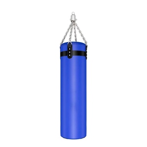 Sac de frappe de boxe lourd pour entraînement fitness avec chaîne de suspension, pour adultes, exercice de gym - Product Image 1
