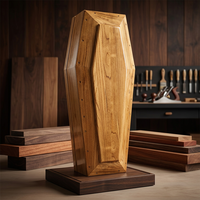 Ataúd de Madera de Paulownia Carbonizada de Primera Calidad, Ataúd Funerario Europeo, Caja de Entierro Ecológica, Fabricante Mayorista Personalizado