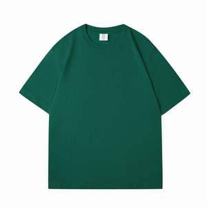 T-shirt pour homme DZ 8522 en coton pur, col rond, manches courtes, couleur unie, coupe classique, vêtements décontractés - Product Image 4