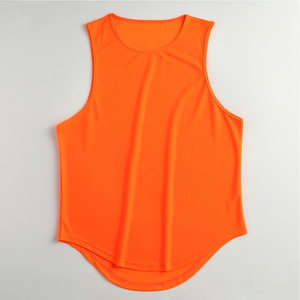 Débardeur de sport athlétique pour hommes, coupe stringer et dos nageur, couleur unie, pour musculation, entraînement et fitness, vente en gros - Product Image 5