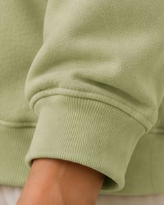 Custom Light Green Oversized Women Hoodie Custom <b>Leaf</b> Graphic Print Cotton Fleece Pullover Hooded Sweatshirt Casual Streetwear - Product Image 6