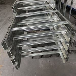 Casseroles à câbles trapézoïdales personnalisables pour la pose de câbles réseau, surface anodisée, matériau en acier galvanisé/inox, capacité 200 kg - Product Image 6