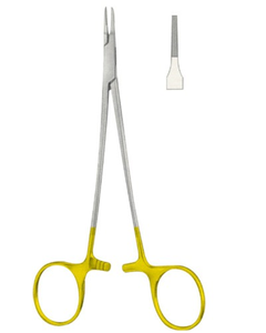 Portaagujas Dentales para Dentistas, 12, 14, 16, Mango Dorado Ergonómico, Pinza Manual para Agujas TC, Acero Inoxidable, Autoclavable, Quirúrgico - Product Image 6