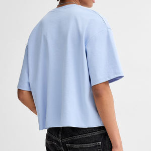 Camiseta de Corte Cuadrado de Alta Calidad con Logotipo Personalizado, 240 GSM, 100% Algodón, Hombros Caídos, Estilo Oversize y Corto para Hombre - Product Image 2