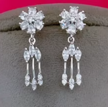 Impressionnant superbe qualité luxe étincelle Zircon collier ensemble avec boucles d'oreilles pour mariage fiançailles fête porter pour les femmes - Product Image 2