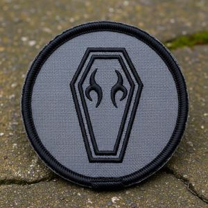 Parches bordados termoadhesivos de cuervos y garrasfas, apliques redondos de pájaros con gota de sangre, juego de insignias personalizadas para coser, estilo gótico de terror, 50 unidades, venta al por mayor - Product Image 5