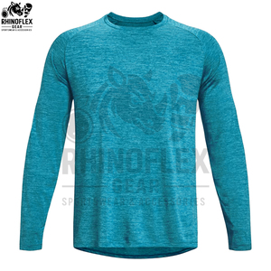 Camiseta Casual de Manga Larga RHINOFLEX GEAR Personalizada para Hombre y Mujer, 220g, Mezcla de Poliéster/Algodón, Antiarrugas, Secado Rápido y Transpirable - Product Image 3