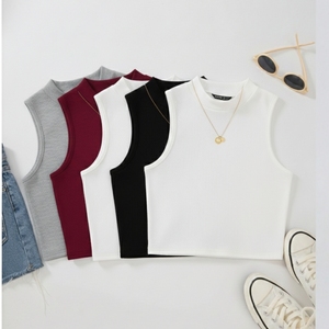 T-shirt court pour femme, coupe classique, tissu en spandex doux, imprimé décontracté pour l'été, couleurs personnalisées, fabriqué au Bangladesh - Product Image 3