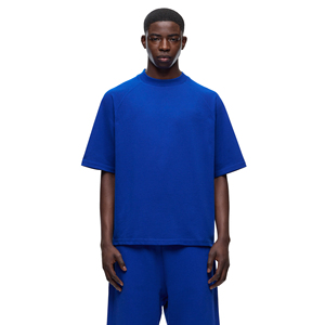 <b>Men's</b> Oversized <b>Pink</b> Cotton Jersey T-<b>Shirt</b> Short Sleeve O-Neck Solid Color Casual Fit - Product Image 1