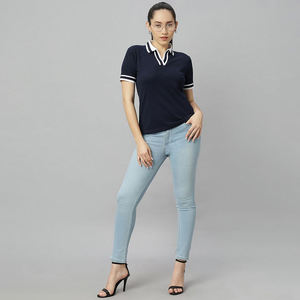 T-shirt personnalisé pour femme, décontracté, respirant, séchage rapide, écologique, en tissu polyester de haute qualité, idéal pour le golf, OEM - Product Image 6