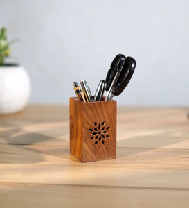 Porte-stylo en bois massif naturel, fabricant promotionnel, accessoires d'écriture multiples, porte-stylo en bois, meilleur prix - Product Image 3