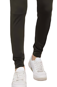 กางเกงขายาวผู้ชายทรงสลิมฟิต ผ้าคอตตอนผสม สวมใส่สบาย มีเชือกผูก กระเป๋าข้าง ผ้าแคนวาสเนื้อปานกลาง กันยับ ทนทานต่อการใช้งาน - Product Image 3