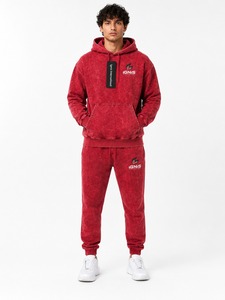 Conjunto Deportivo para Hombre con Efecto Desgastado, Sudadera con Capucha y Pantalones Deportivos, Estilo Casual Urbano para Gimnasio, Viajes y Uso Diario - Product Image 4