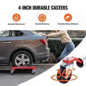 Carrello Sollevatore per Veicoli Pesanti, Capacità Massima 1500 Libbre, Ruote Girevoli a 360 Gradi, Sollevatore per Auto - Product Image 5