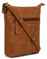 Sac bandoulière vintage bohème en cuir véritable pour femme, sac à bandoulière décontracté pour l'été et l'automne avec sangle réglable