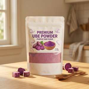 Ube Root <b>Flour</b> Premium Natural Purple Yam Powder Freeze Dried Food Grade in Plastic <b>Container</b> for Bakery and Pastry 1kg - Product Image 3