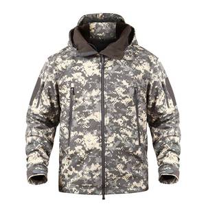 Chaqueta de Poliéster Impermeable y Cortavientos para Exteriores, Estilo Piel de Tiburón, Suave, para Caza, Camping, Camuflaje, Táctica, para Hombre, Venta al Por Mayor - Product Image 4