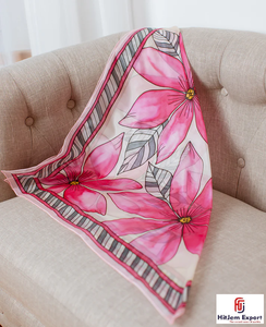 Premium Printed Short <b>Scarf</b> Fabric OEM ODM White Label Textile Manufacturer Custom Fabric Products - Product Image 2