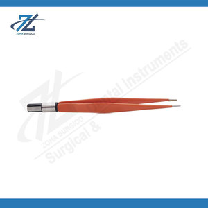 Pinzas Bipolares Rectas de Alta Precisión con Punta Fina de 0.5mm y Mango Aislado para Procedimientos de Microcirugía, ORL y Neurocirugía - Product Image 2